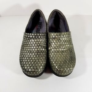 Greys Anatomy SoftWalk Shoes Women's 9.5M Meredith Bronze Gray Clogs